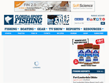 Tablet Screenshot of floridasportfishing.com